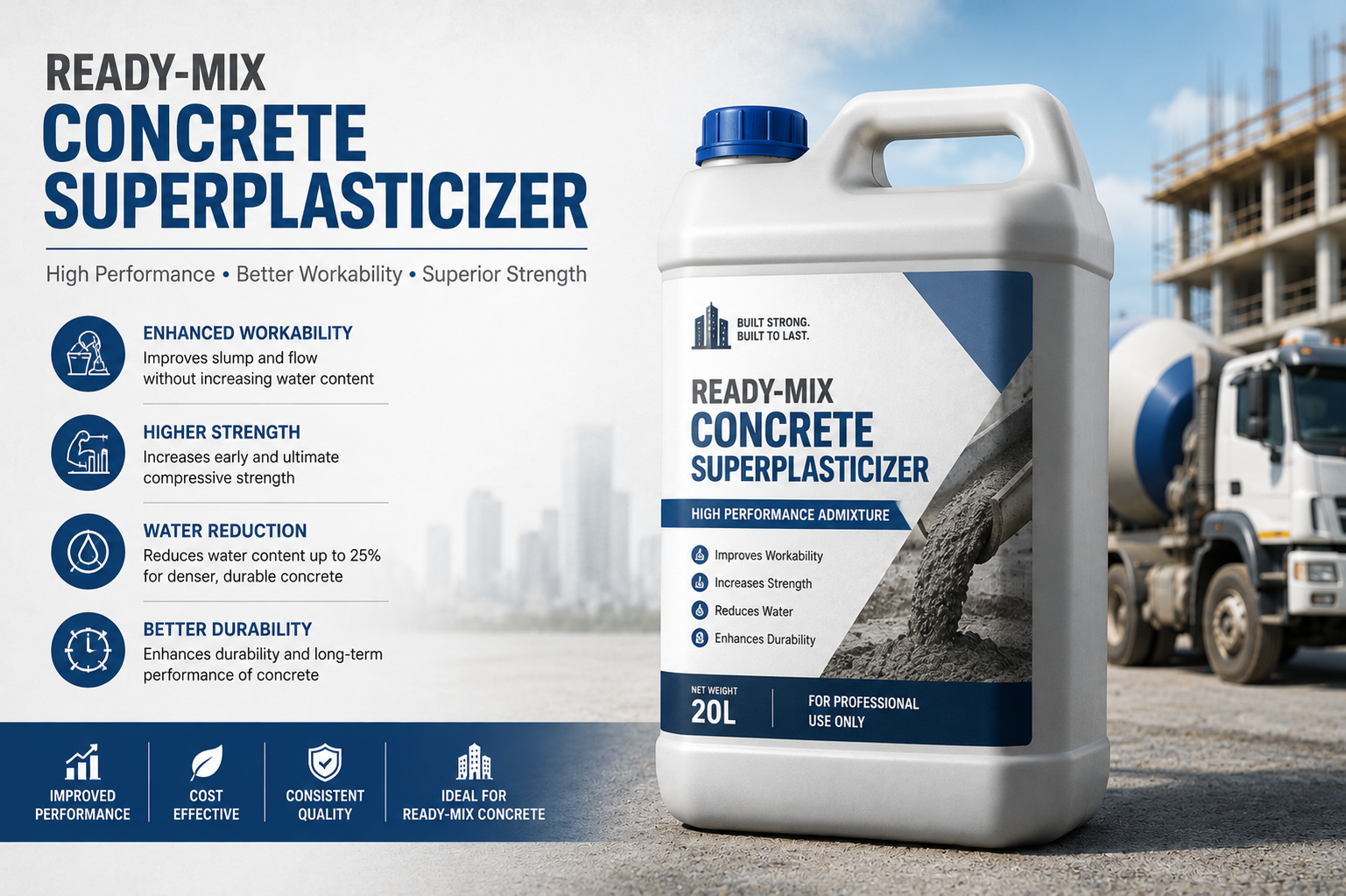 Ready-Mix Concrete Superplasticizer