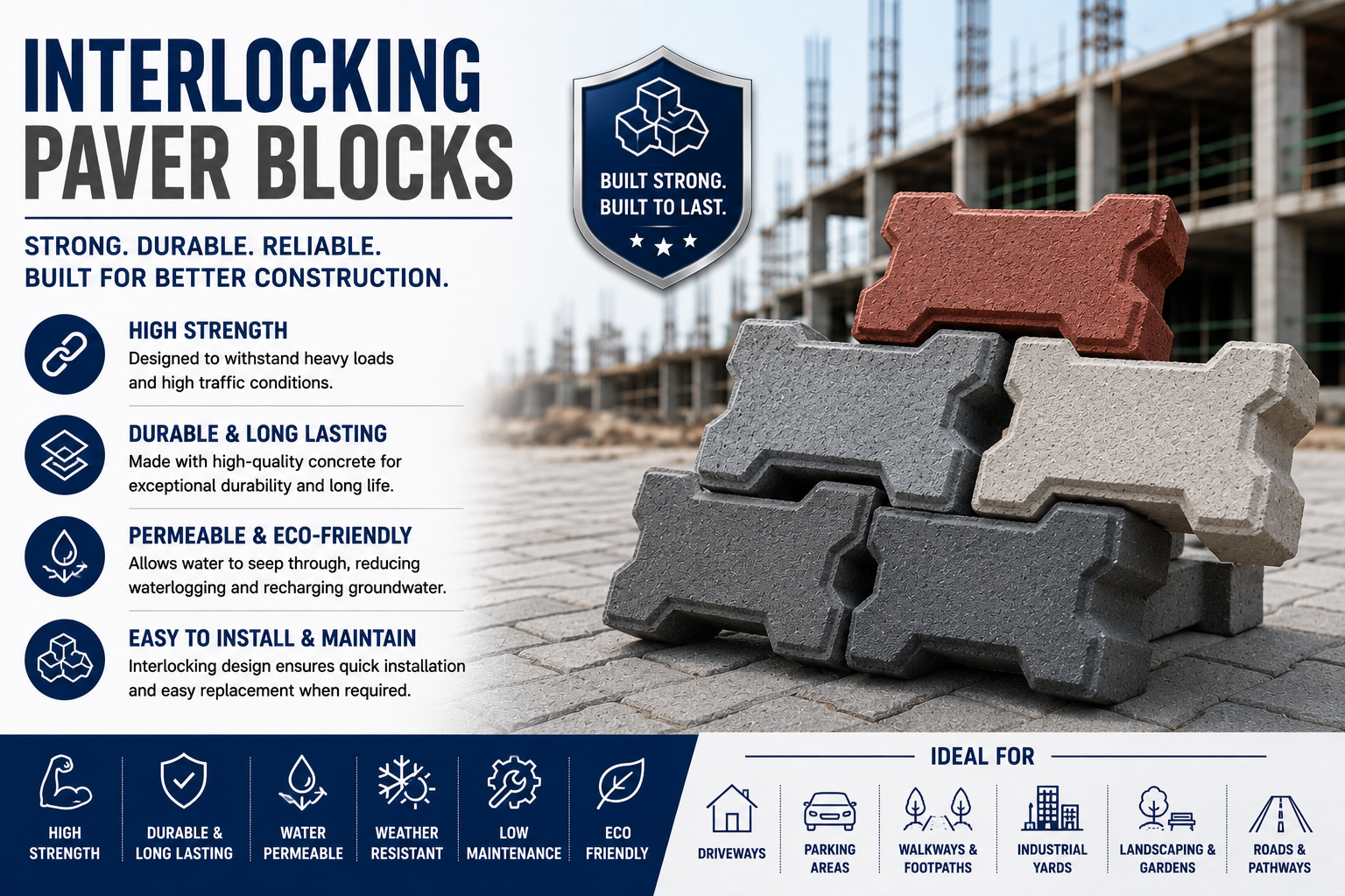 Interlocking Paver Blocks